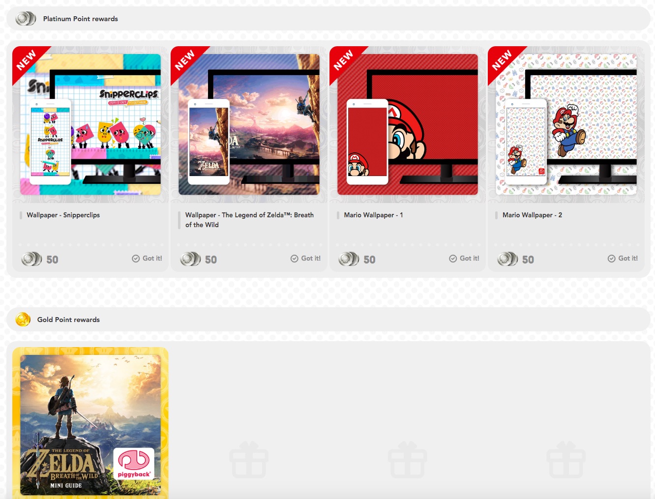 New My Nintendo digital rewards are available at My Nintendo